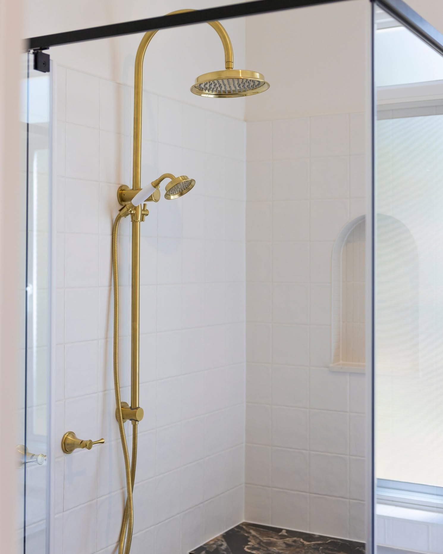 Saltwood — Brass + travertine